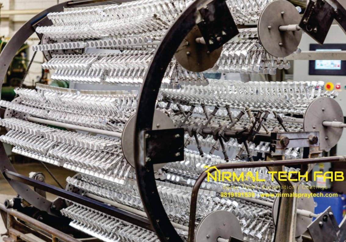 UV Vacuum Metalising Coating Plant – PVD Vacuum Chamber with UV Base Coat Line, Aluminum Evaporation (10^-4 Pa), Mirror Chrome Finish for Plastic Caps, Cosmetics & Decorative Packaging